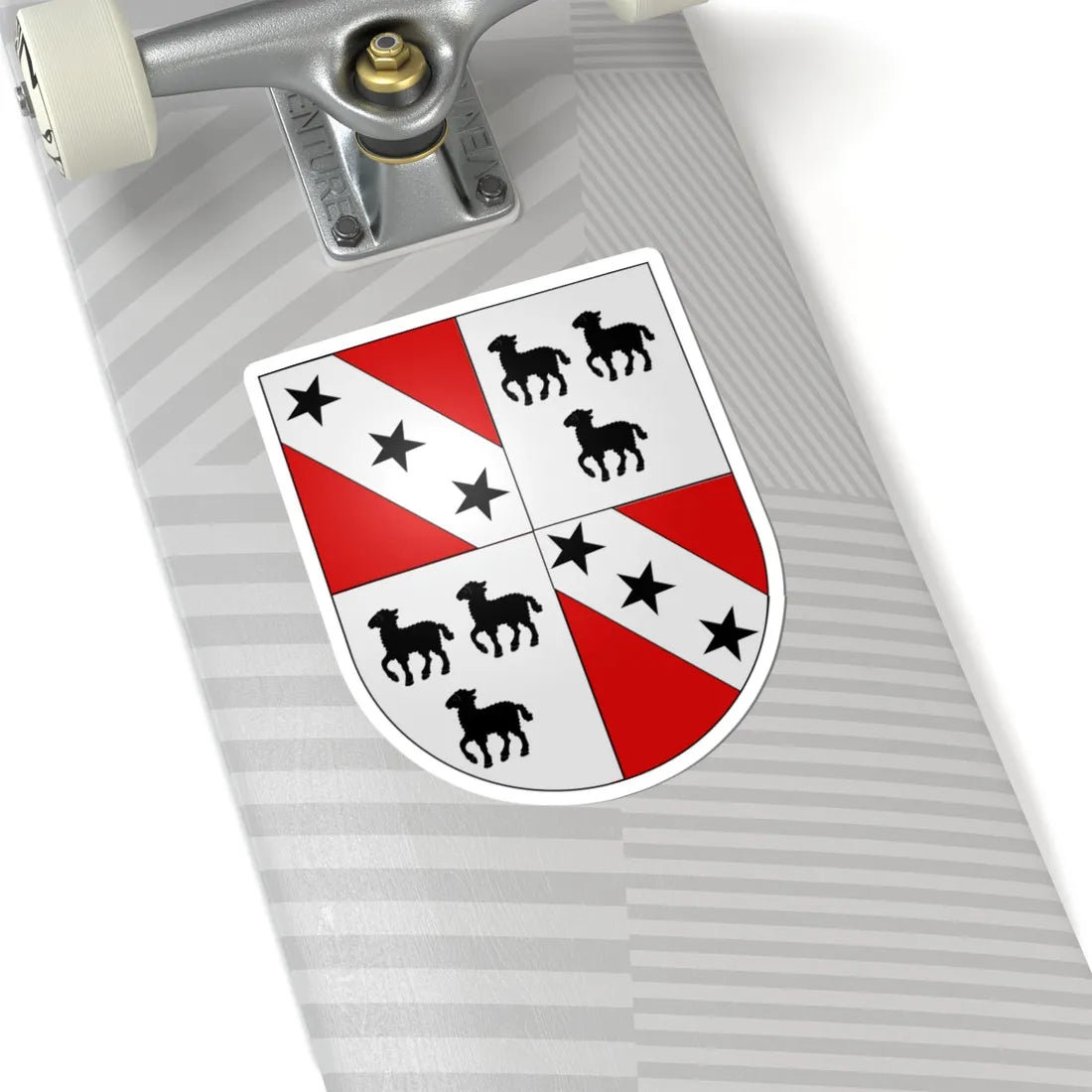 Blason Es famille Galar Navarre (Spain) (Coat of Arms) STICKER Vinyl Kiss-Cut Decal - The Sticker Space