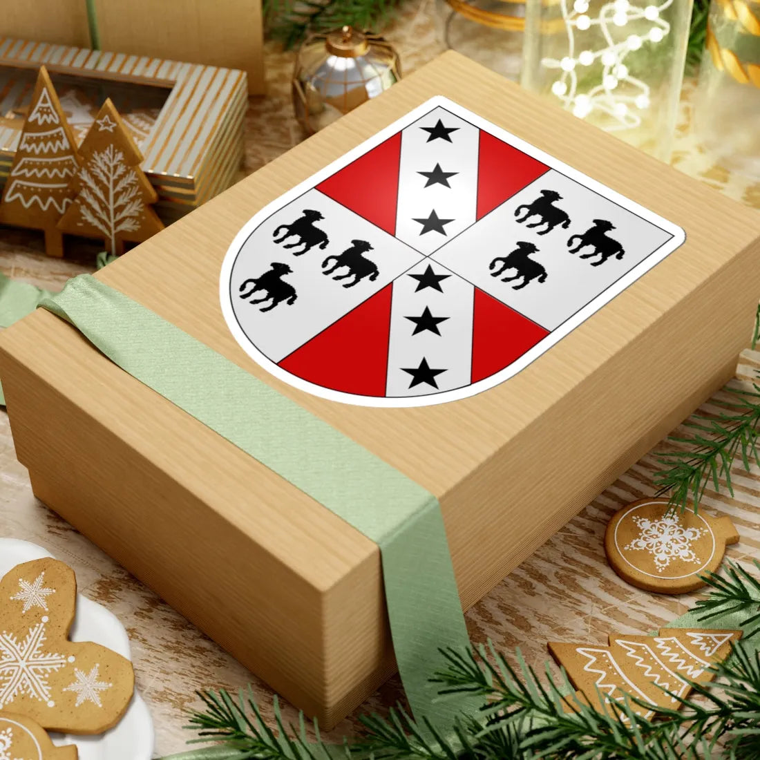 Blason Es famille Galar Navarre (Spain) (Coat of Arms) STICKER Vinyl Kiss-Cut Decal - The Sticker Space
