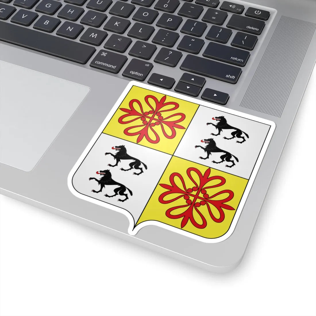 Blason Es famille Iguiniz Guipuscoa (Spain) (Coat of Arms) STICKER Vinyl Kiss-Cut Decal - The Sticker Space