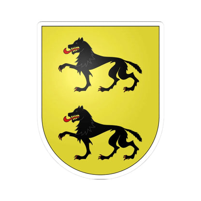 Blason Es famille Iracheta Navarre (Spain) (Coat of Arms) STICKER Vinyl Kiss-Cut Decal 3 Inch White - The Sticker Space