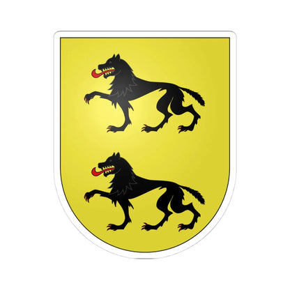 Blason Es famille Iracheta Navarre (Spain) (Coat of Arms) STICKER Vinyl Kiss-Cut Decal 4 Inch White - The Sticker Space