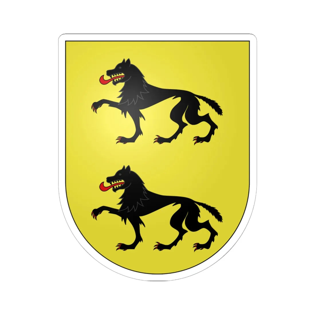 Blason Es famille Iracheta Navarre (Spain) (Coat of Arms) STICKER Vinyl Kiss-Cut Decal 6 Inch White - The Sticker Space