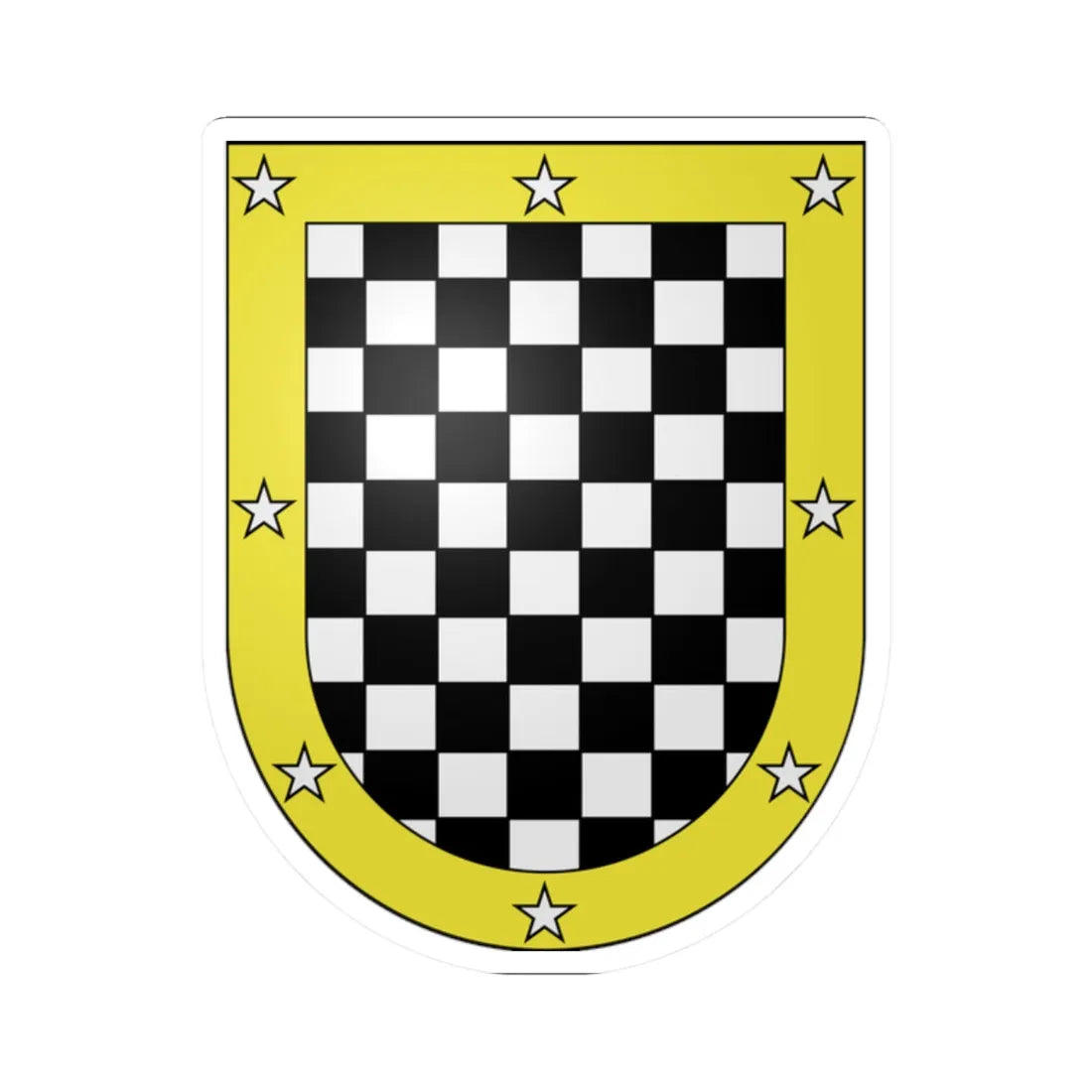 Blason Es famille Lapicea Baztan (Spain) (Coat of Arms) STICKER Vinyl Kiss-Cut Decal 2 Inch White - The Sticker Space