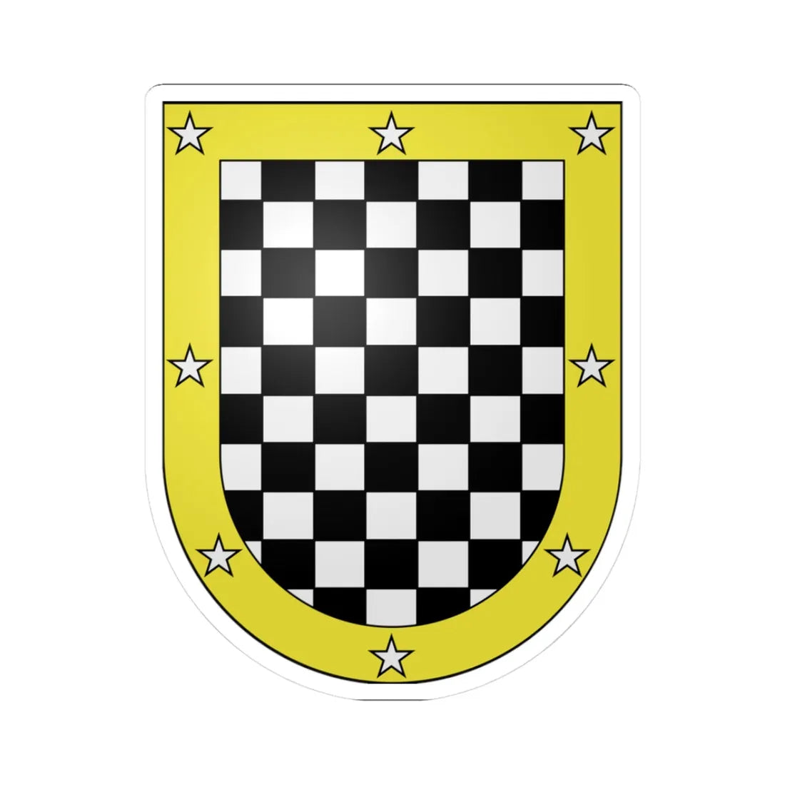 Blason Es famille Lapicea Baztan (Spain) (Coat of Arms) STICKER Vinyl Kiss-Cut Decal 3 Inch White - The Sticker Space