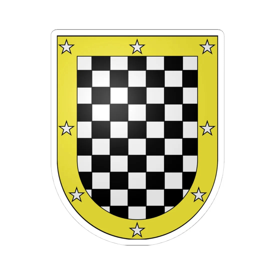 Blason Es famille Lapicea Baztan (Spain) (Coat of Arms) STICKER Vinyl Kiss-Cut Decal 4 Inch White - The Sticker Space