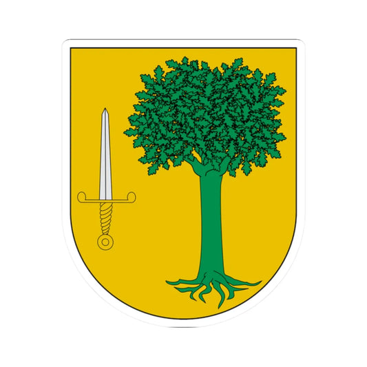 Blason Es famille Lerga Lerga (Spain) (Coat of Arms) STICKER Vinyl Kiss-Cut Decal 2 Inch White - The Sticker Space