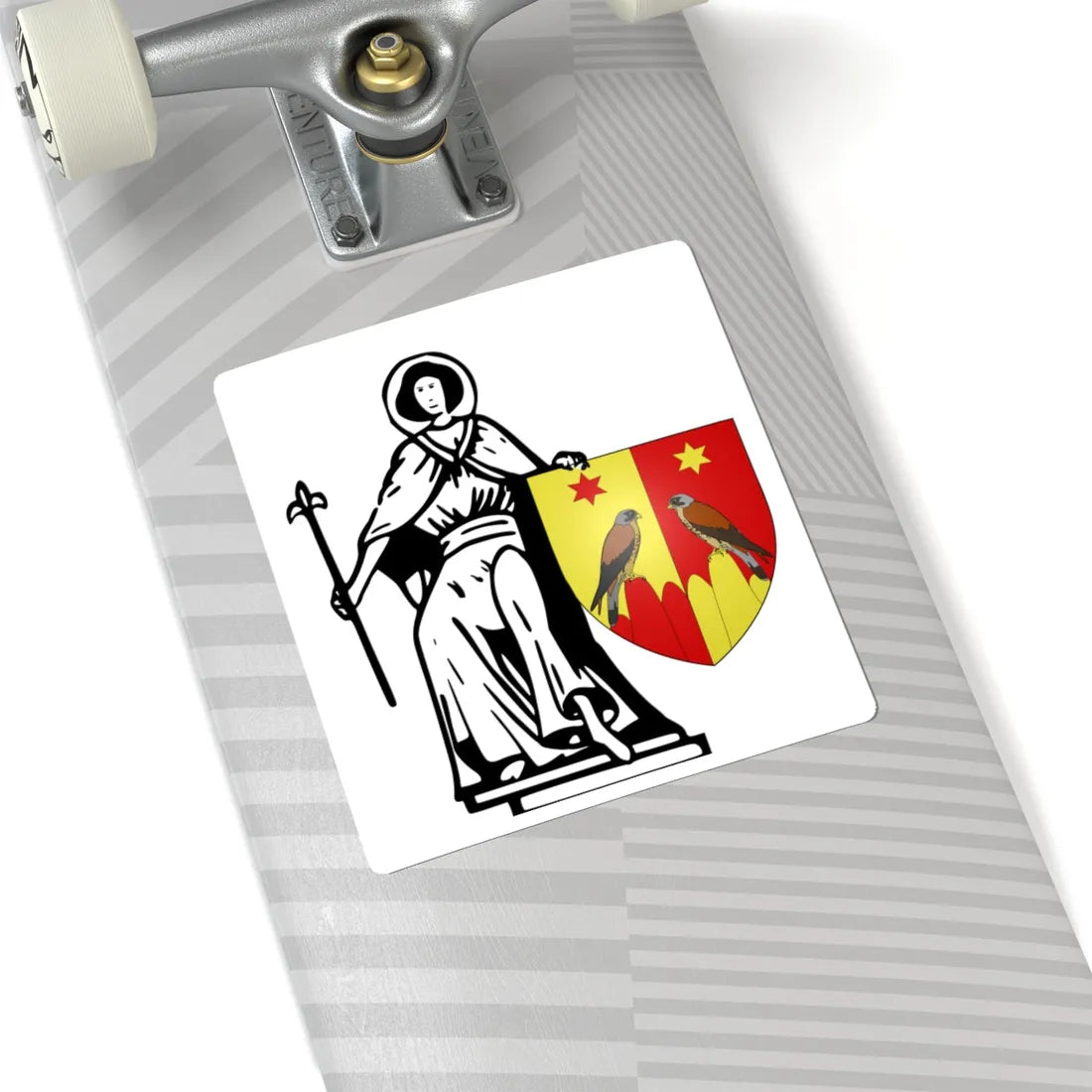 Blason Evere (Belgium) (Coat of Arms) STICKER Vinyl Kiss-Cut Decal - The Sticker Space