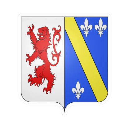 Blason fam belge Bouhon (Belgium) (Coat of Arms) STICKER Vinyl Kiss-Cut Decal 2 Inch White - The Sticker Space