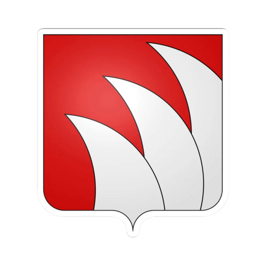 Blason fam cz Kinský (Austria) (Coat of Arms) STICKER Vinyl Kiss-Cut Decal 2 Inch White - The Sticker Space