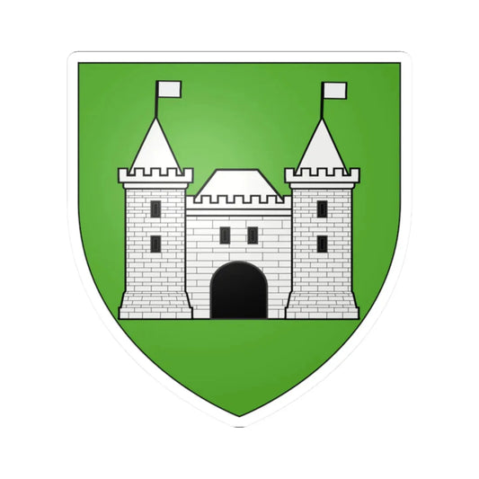 Blason fam fr Aboville d (France) (Coat of Arms) STICKER Vinyl Kiss-Cut Decal 2 Inch White - The Sticker Space