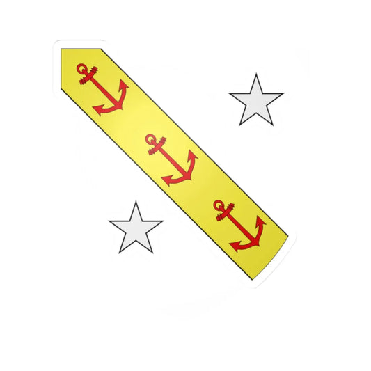 Blason fam fr Angot de Rotours (France) (Coat of Arms) STICKER Vinyl Kiss-Cut Decal 2 Inch White - The Sticker Space