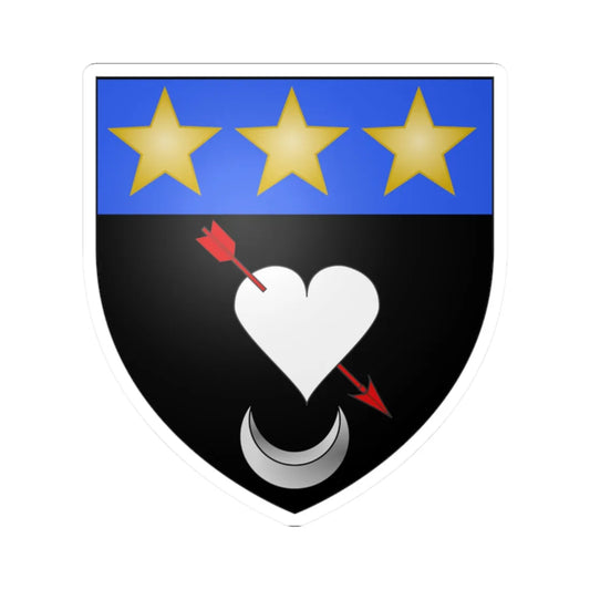 Blason fam fr Anthoine de Saint-Joseph (France) (Coat of Arms) STICKER Vinyl Kiss-Cut Decal 2 Inch White - The Sticker Space