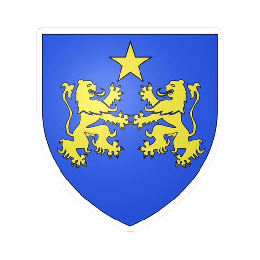 Blason fam fr dAllemagne de Provence (France) (Coat of Arms) STICKER Vinyl Kiss-Cut Decal 2 Inch White - The Sticker Space