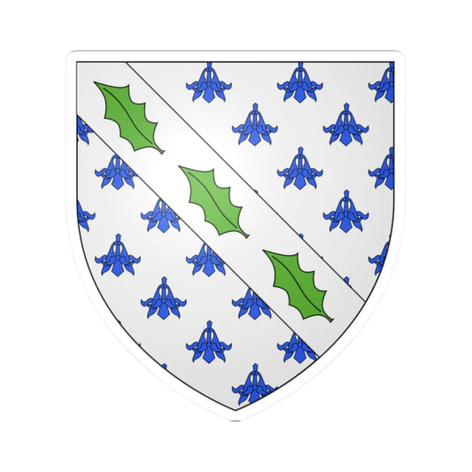 Blason fam fr dArdenne (France) (Coat of Arms) STICKER Vinyl Kiss-Cut Decal 2 Inch White - The Sticker Space