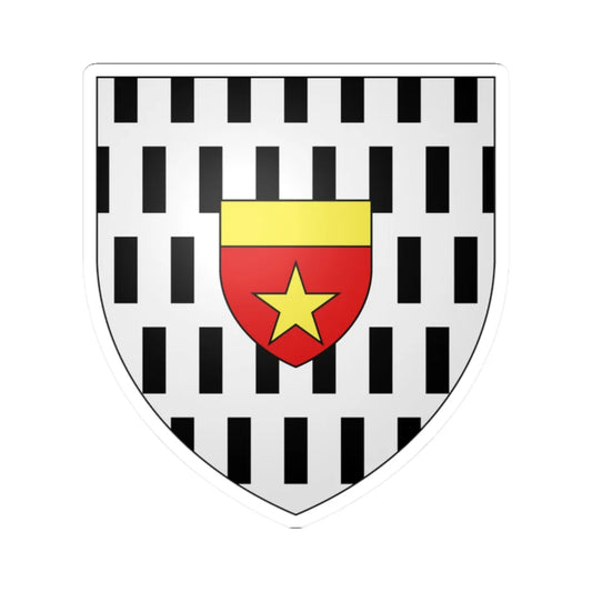 Blason fam fr LAllemand (France) (Coat of Arms) STICKER Vinyl Kiss-Cut Decal 2 Inch White - The Sticker Space