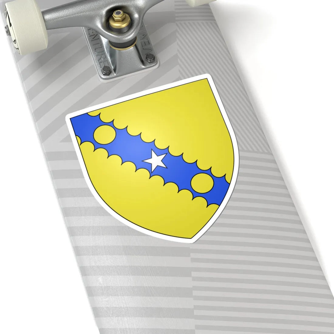 Blason fam irl-fr Clarke (Ireland) (Coat of Arms) STICKER Vinyl Kiss-Cut Decal - The Sticker Space