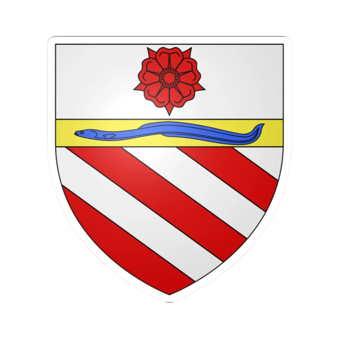 Blason fam it Orsini 02 (Italy) (Coat of Arms) STICKER Vinyl Kiss-Cut Decal 2 Inch White - The Sticker Space