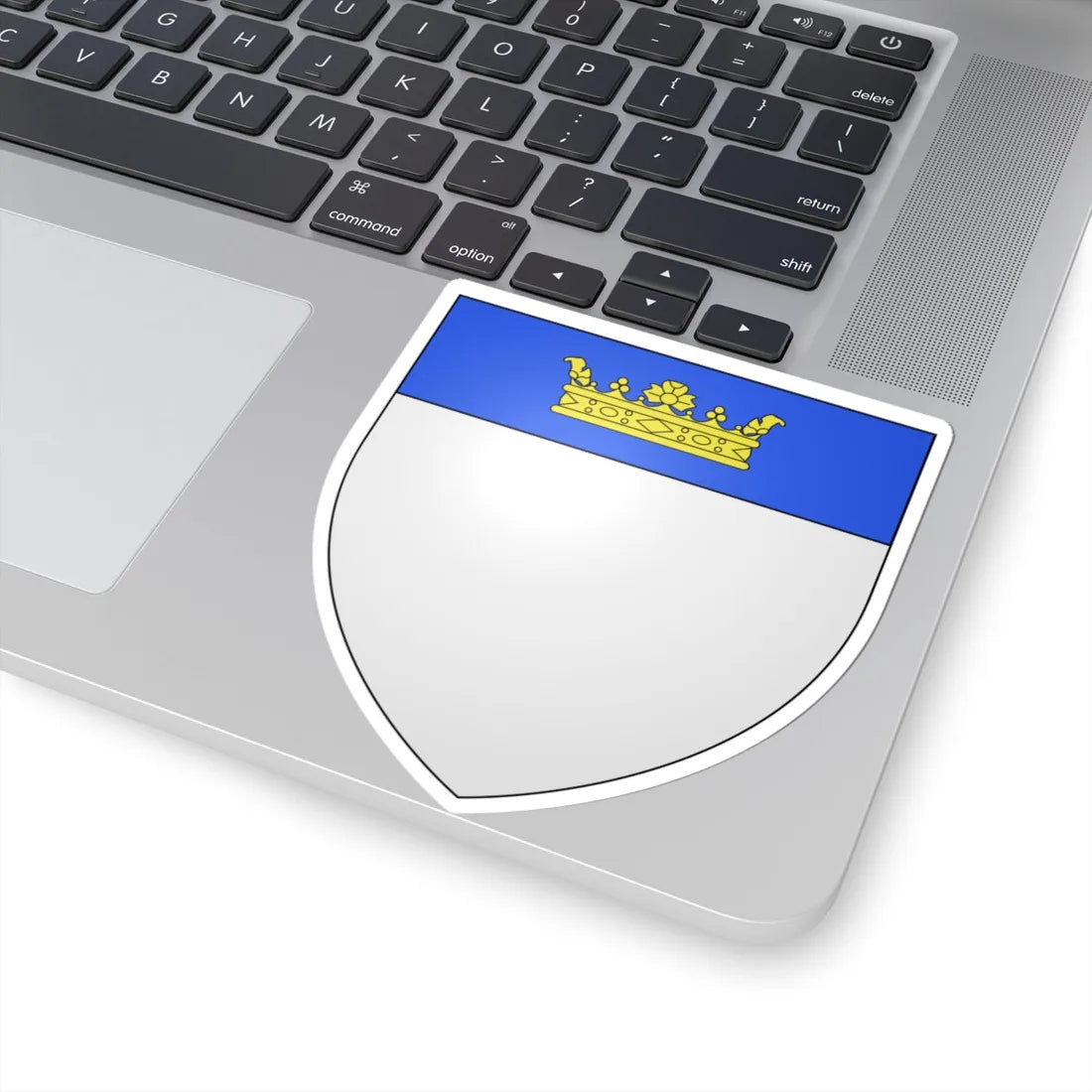 Blason fam it Saluzzo del Castellar (Italy) (Coat of Arms) STICKER Vinyl Kiss-Cut Decal - The Sticker Space