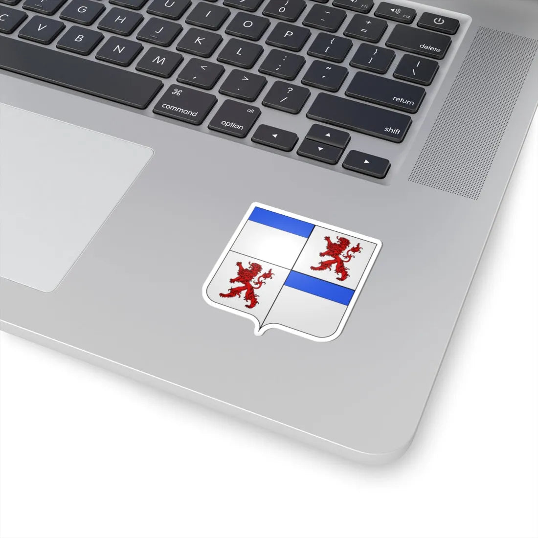 Blason fam it Saluzzo della Manta (Italy) (Coat of Arms) STICKER Vinyl Kiss-Cut Decal - The Sticker Space