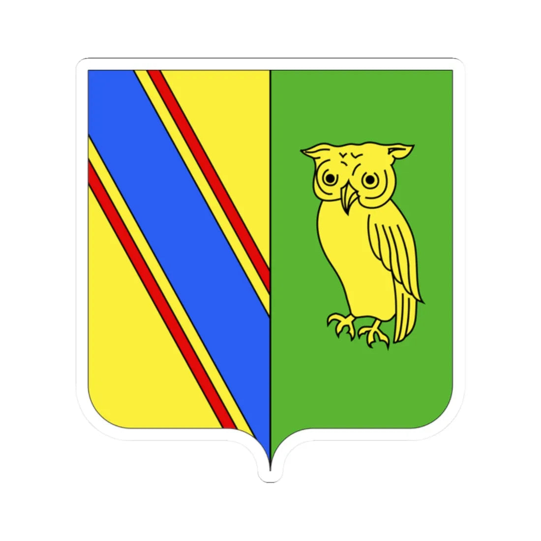 Blason famille be Ackerman (Belgium) (Coat of Arms) STICKER Vinyl Kiss-Cut Decal 2 Inch White - The Sticker Space