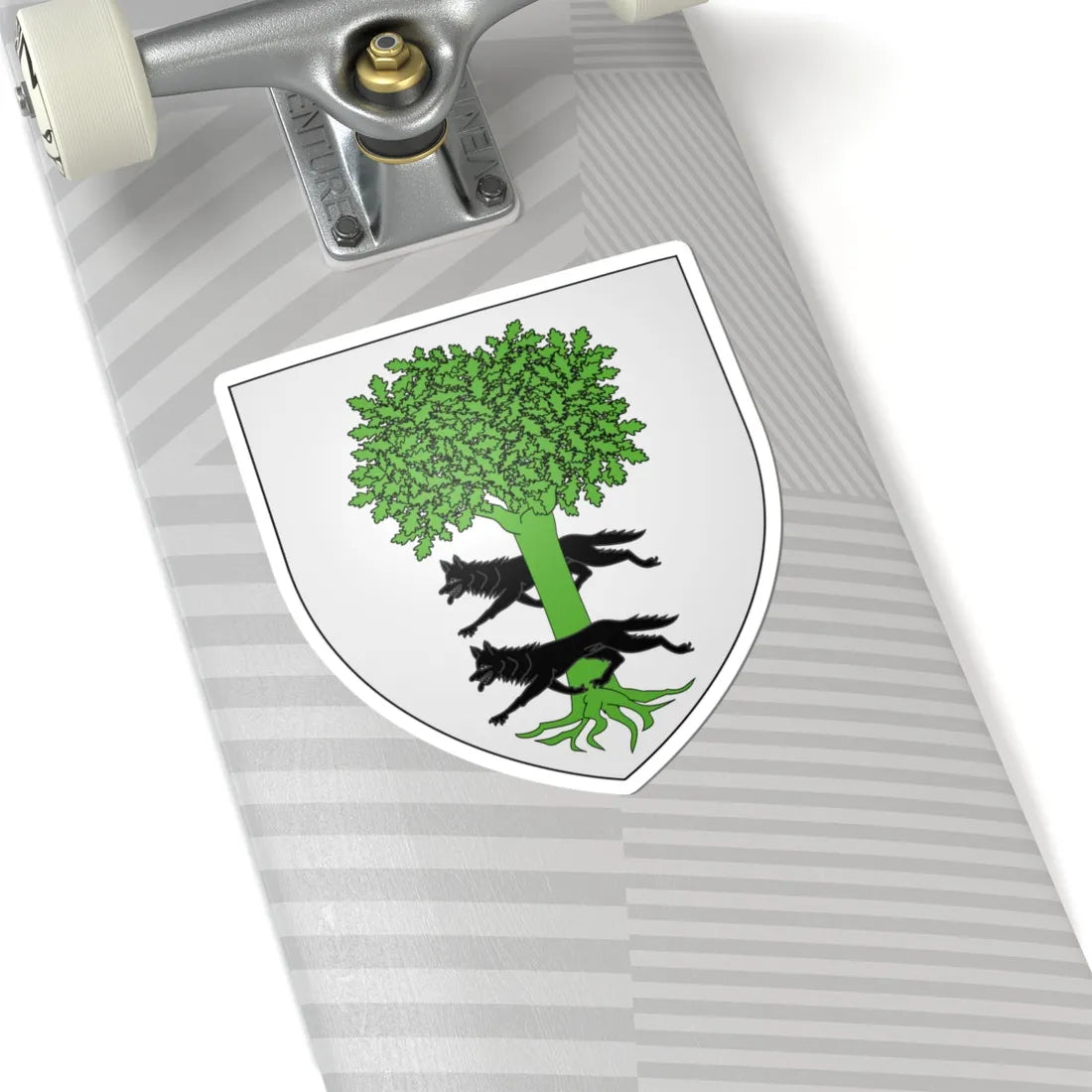 Blason famille be Arrazola de Oñate (Belgium) (Coat of Arms) STICKER Vinyl Kiss-Cut Decal - The Sticker Space