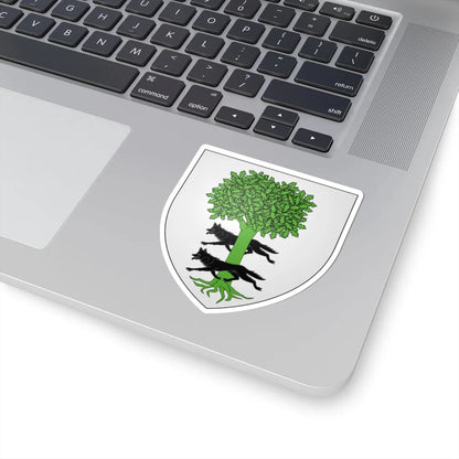 Blason famille be Arrazola de Oñate (Belgium) (Coat of Arms) STICKER Vinyl Kiss-Cut Decal - The Sticker Space