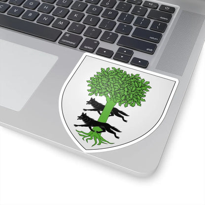 Blason famille be Arrazola de Oñate (Belgium) (Coat of Arms) STICKER Vinyl Kiss-Cut Decal - The Sticker Space