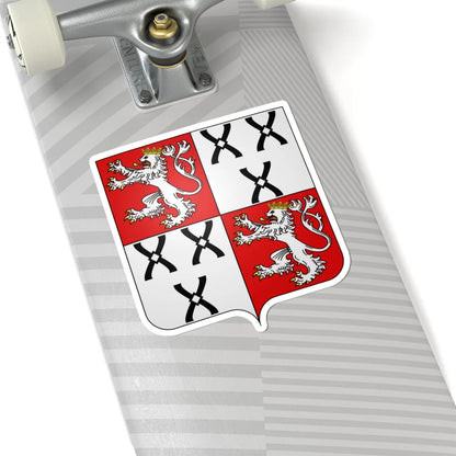 Blason famille be de Francquen (Belgium) (Coat of Arms) STICKER Vinyl Kiss-Cut Decal - The Sticker Space