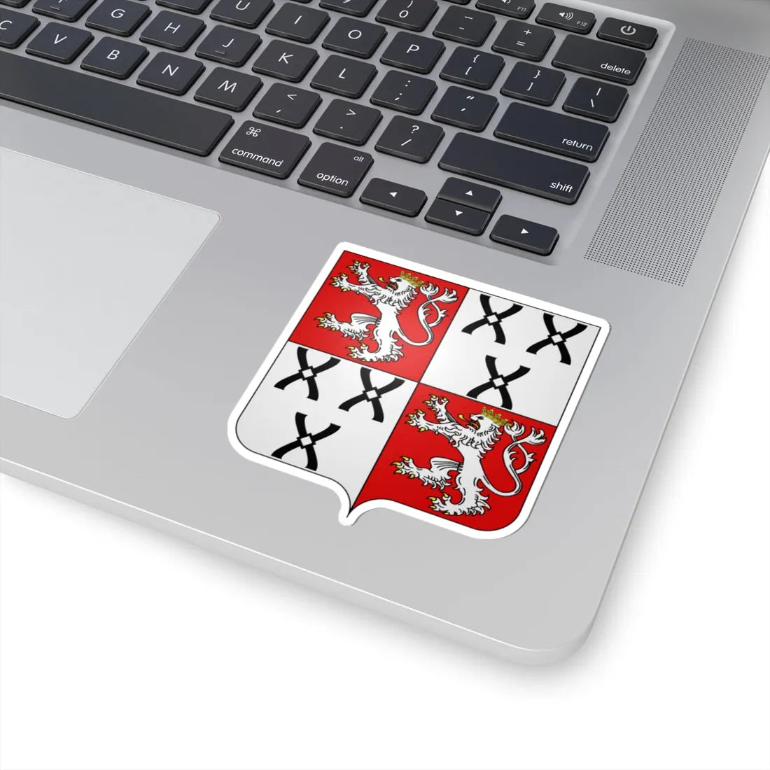 Blason famille be de Francquen (Belgium) (Coat of Arms) STICKER Vinyl Kiss-Cut Decal - The Sticker Space