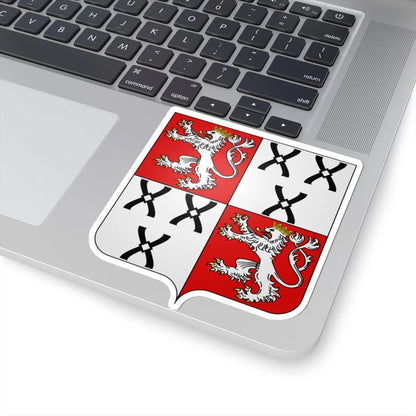 Blason famille be de Francquen (Belgium) (Coat of Arms) STICKER Vinyl Kiss-Cut Decal - The Sticker Space