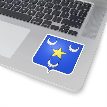 Blason famille Carpentier de Changy (Belgium) (Coat of Arms) STICKER Vinyl Kiss-Cut Decal - The Sticker Space