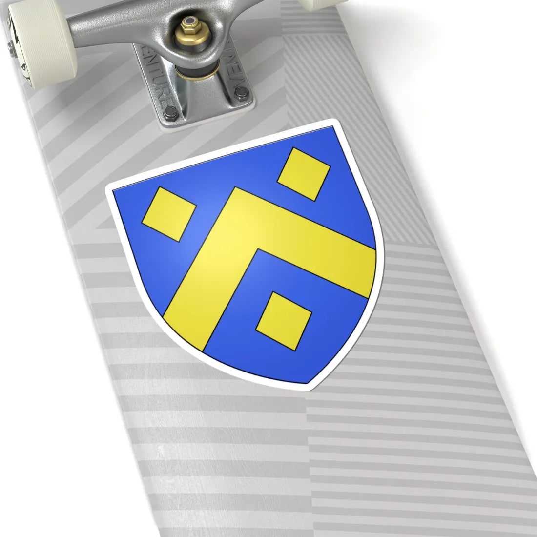 Blason famille de Tezzi (Italy) (Coat of Arms) STICKER Vinyl Kiss-Cut Decal - The Sticker Space
