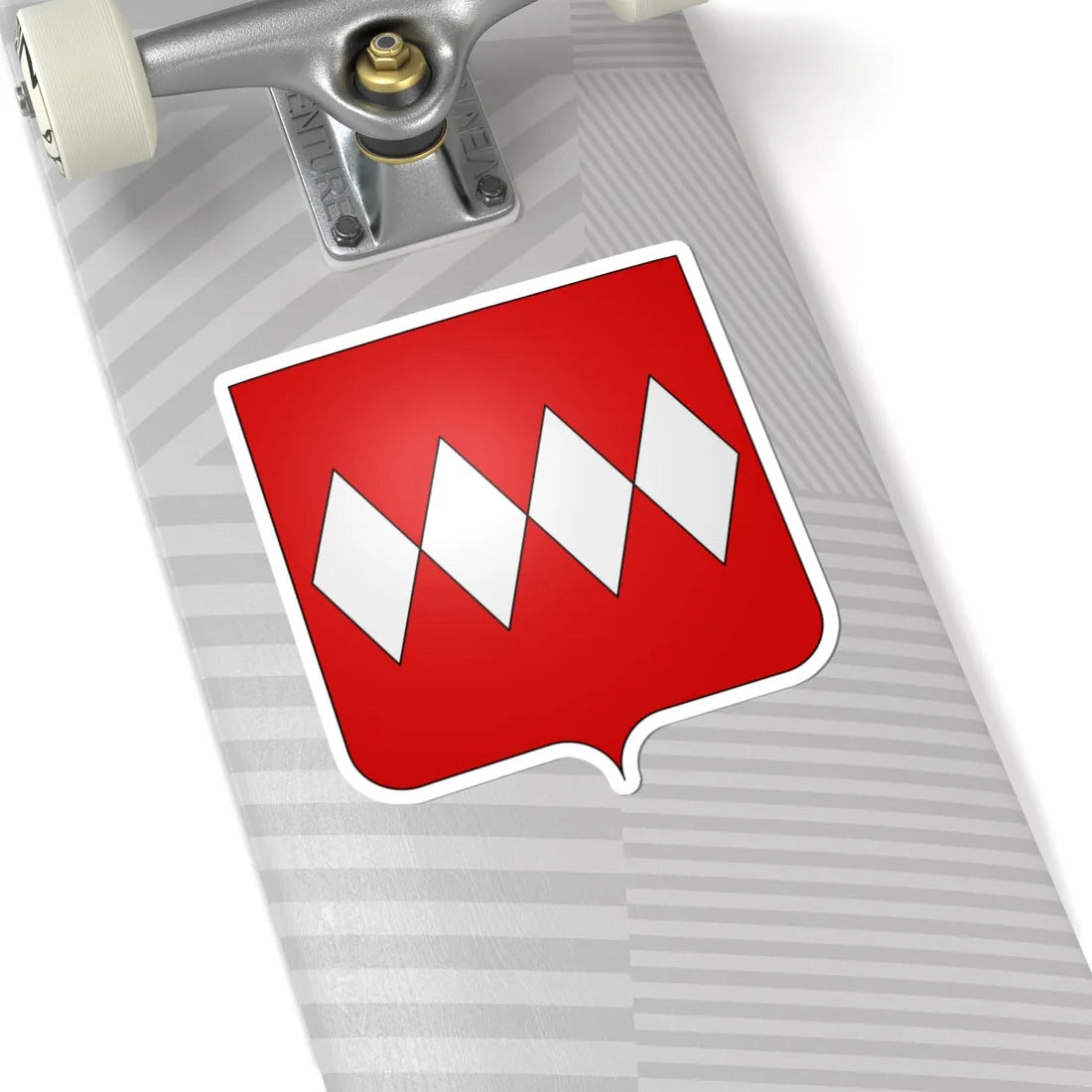 Blason famille en de Carteret duché de Normandie (England) (Coat of Arms) STICKER Vinyl Kiss-Cut Decal - The Sticker Space