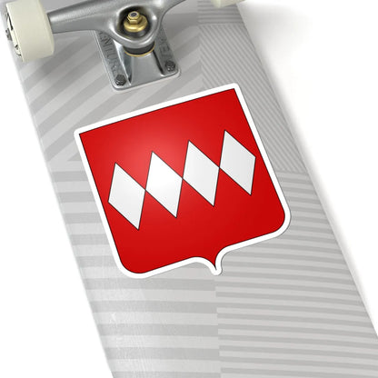 Blason famille en de Carteret duché de Normandie (England) (Coat of Arms) STICKER Vinyl Kiss-Cut Decal - The Sticker Space