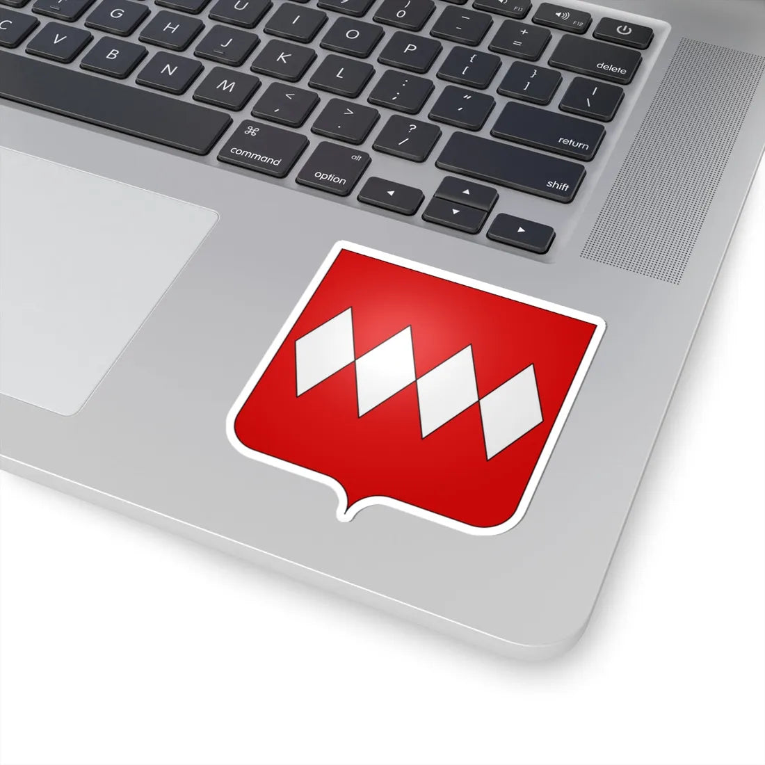 Blason famille en de Carteret duché de Normandie (England) (Coat of Arms) STICKER Vinyl Kiss-Cut Decal - The Sticker Space