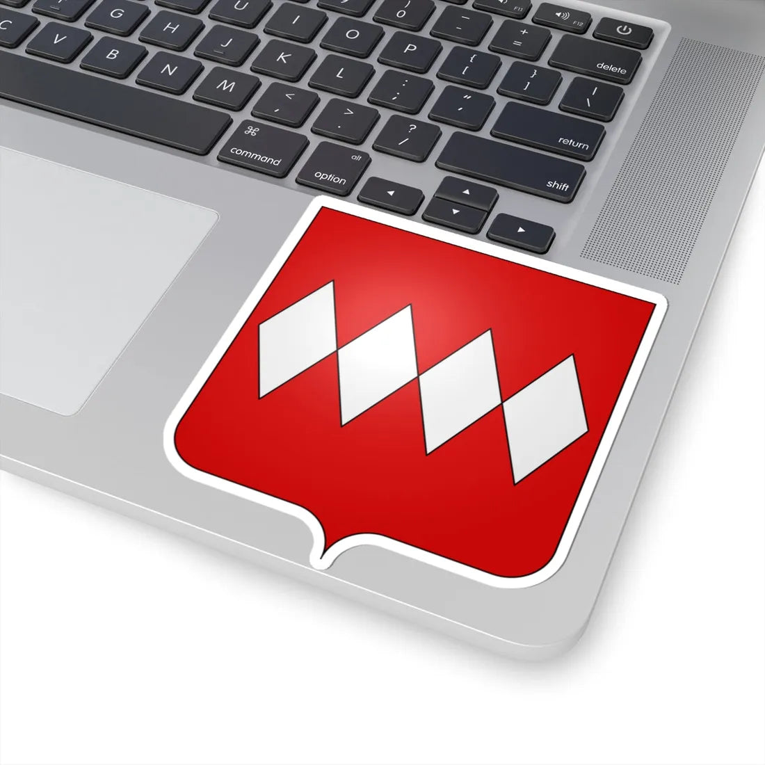 Blason famille en de Carteret duché de Normandie (England) (Coat of Arms) STICKER Vinyl Kiss-Cut Decal - The Sticker Space