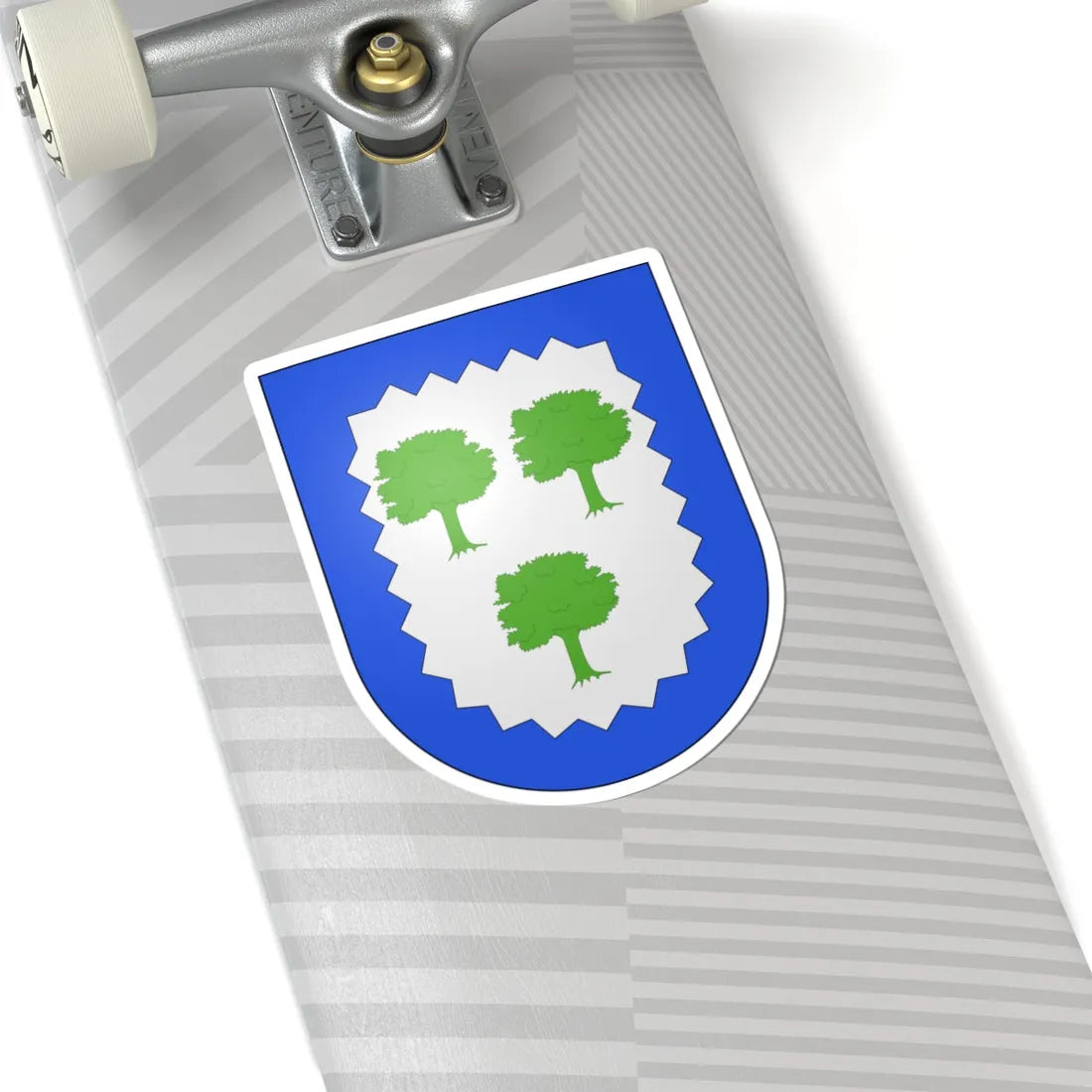 Blason famille es Abadiano (Spain) (Coat of Arms) STICKER Vinyl Kiss-Cut Decal - The Sticker Space