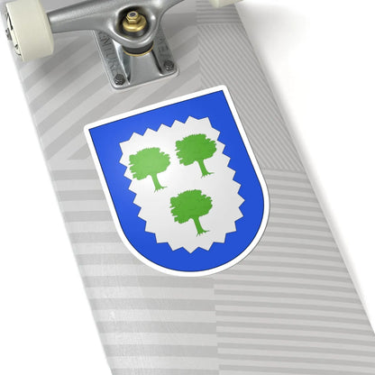 Blason famille es Abadiano (Spain) (Coat of Arms) STICKER Vinyl Kiss-Cut Decal - The Sticker Space