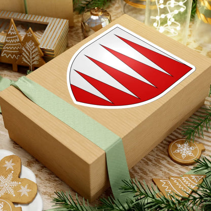 Blason famille fl de Landas (France) (Coat of Arms) STICKER Vinyl Kiss-Cut Decal - The Sticker Space