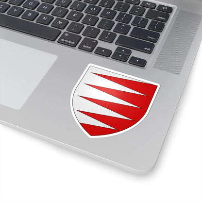 Blason famille fl de Landas (France) (Coat of Arms) STICKER Vinyl Kiss-Cut Decal - The Sticker Space