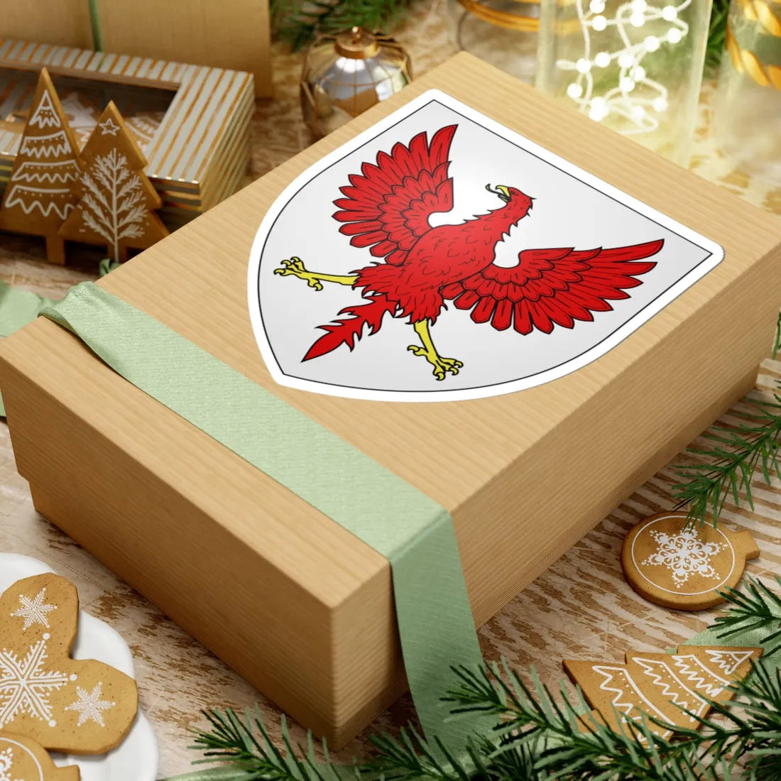 Blason famille fr Abbé (France) (Coat of Arms) STICKER Vinyl Kiss-Cut Decal - The Sticker Space