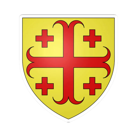 Blason famille fr Abdis (France) (Coat of Arms) STICKER Vinyl Kiss-Cut Decal 2 Inch White - The Sticker Space