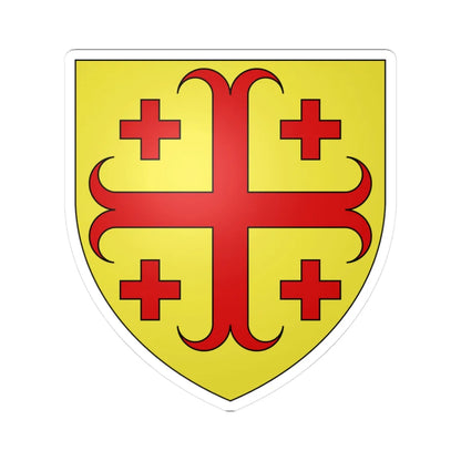 Blason famille fr Abdis (France) (Coat of Arms) STICKER Vinyl Kiss-Cut Decal 3 Inch White - The Sticker Space