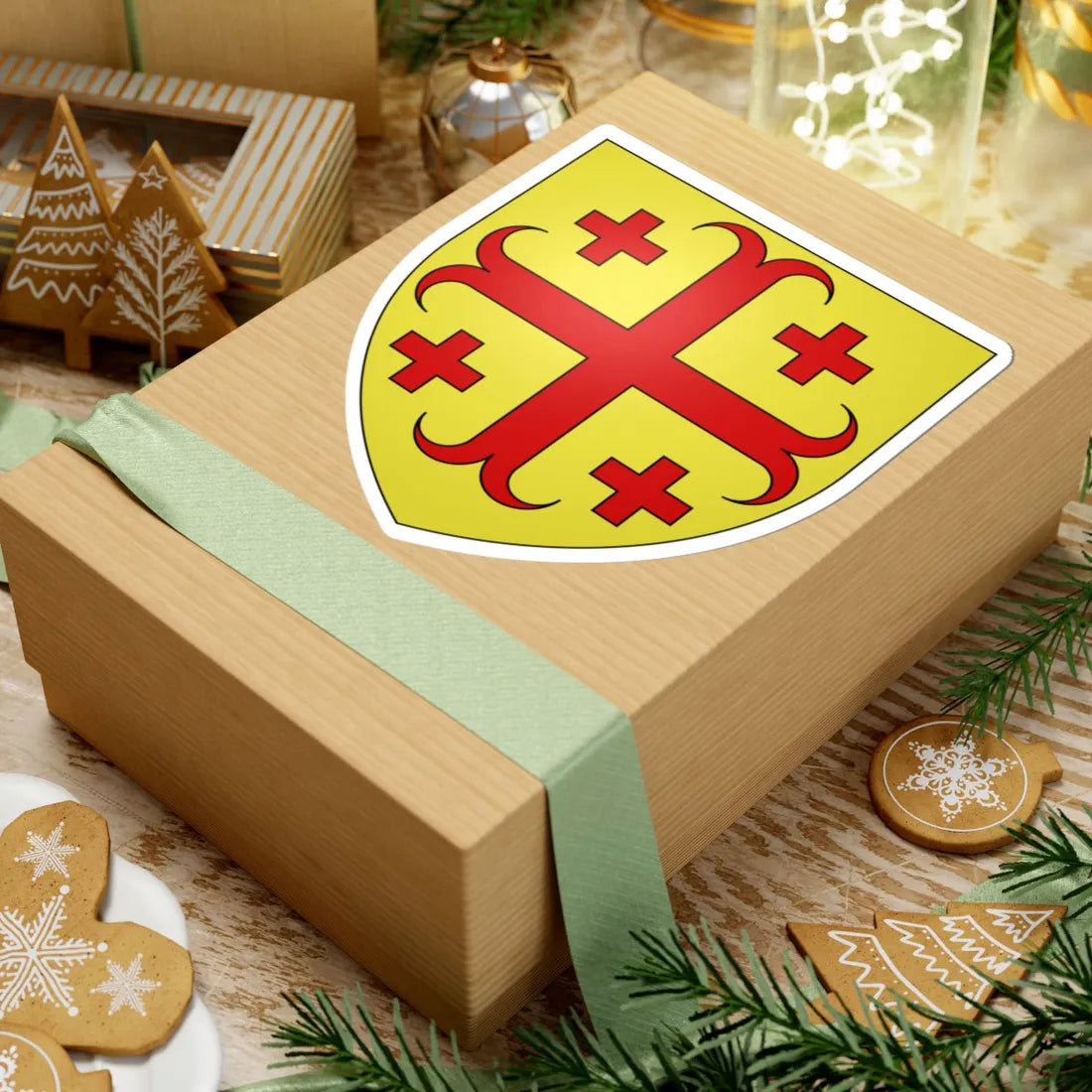 Blason famille fr Abdis (France) (Coat of Arms) STICKER Vinyl Kiss-Cut Decal - The Sticker Space