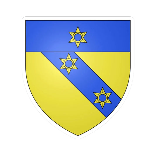 Blason famille fr ABEL (France) (Coat of Arms) STICKER Vinyl Kiss-Cut Decal 2 Inch White - The Sticker Space