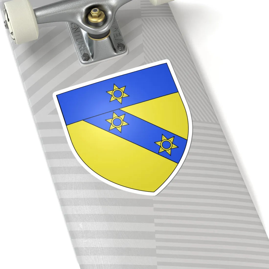 Blason famille fr ABEL (France) (Coat of Arms) STICKER Vinyl Kiss-Cut Decal - The Sticker Space