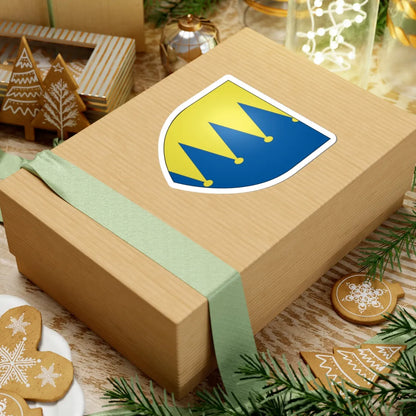 Blason famille fr ABON (France) (Coat of Arms) STICKER Vinyl Kiss-Cut Decal - The Sticker Space