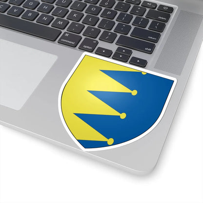 Blason famille fr ABON (France) (Coat of Arms) STICKER Vinyl Kiss-Cut Decal - The Sticker Space