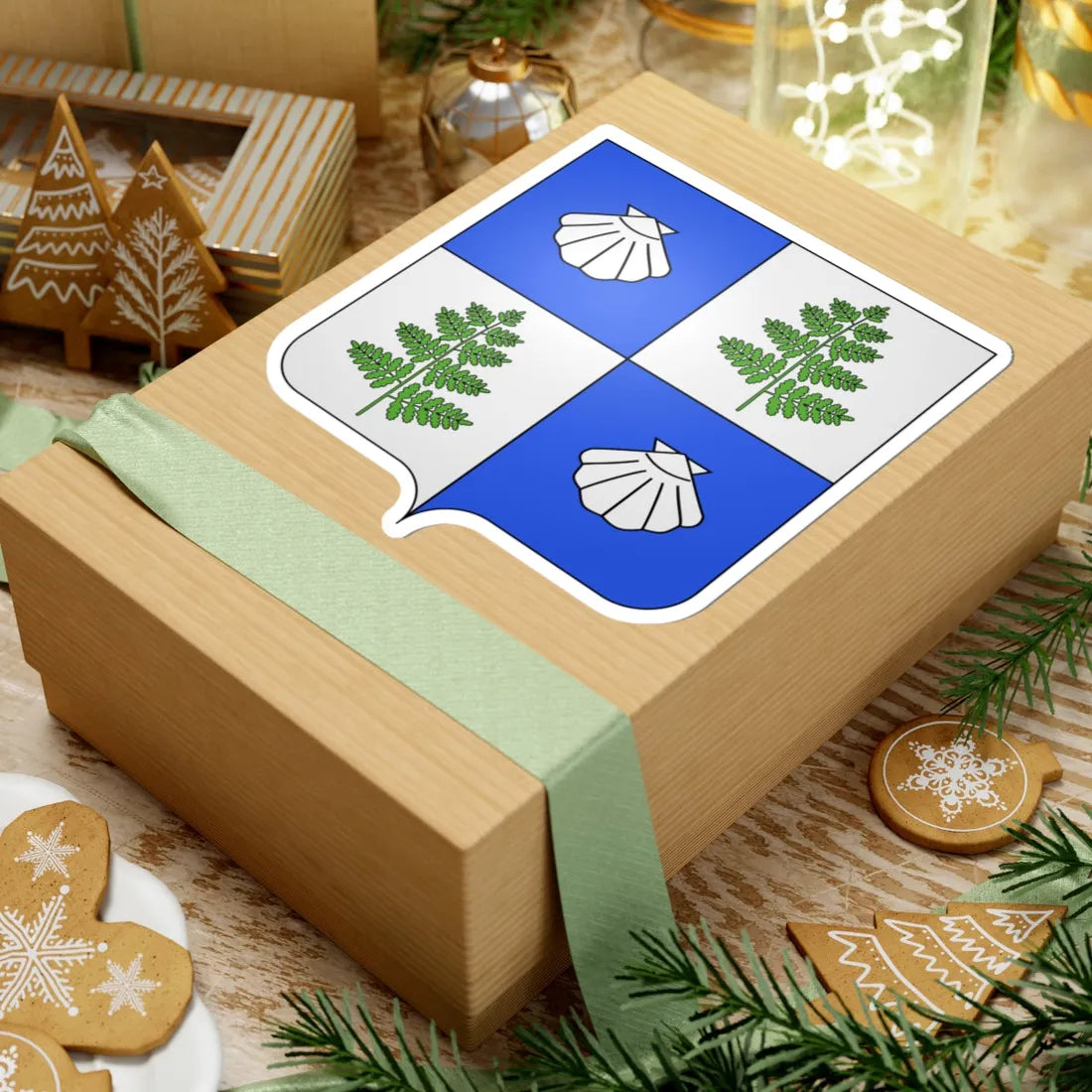 Blason famille fr Abot (France) (Coat of Arms) STICKER Vinyl Kiss-Cut Decal - The Sticker Space