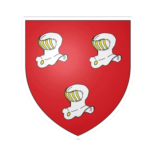 Blason famille fr ACHARD-FERRUS (France) (Coat of Arms) STICKER Vinyl Kiss-Cut Decal 2 Inch White - The Sticker Space